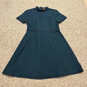 ModCloth Teal and Navy Mini Dress
